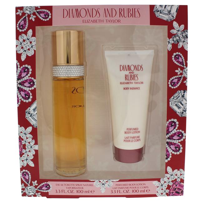 Diamonds and Rubies by Elizabeth Taylor for Women 2 Pc Gift Set