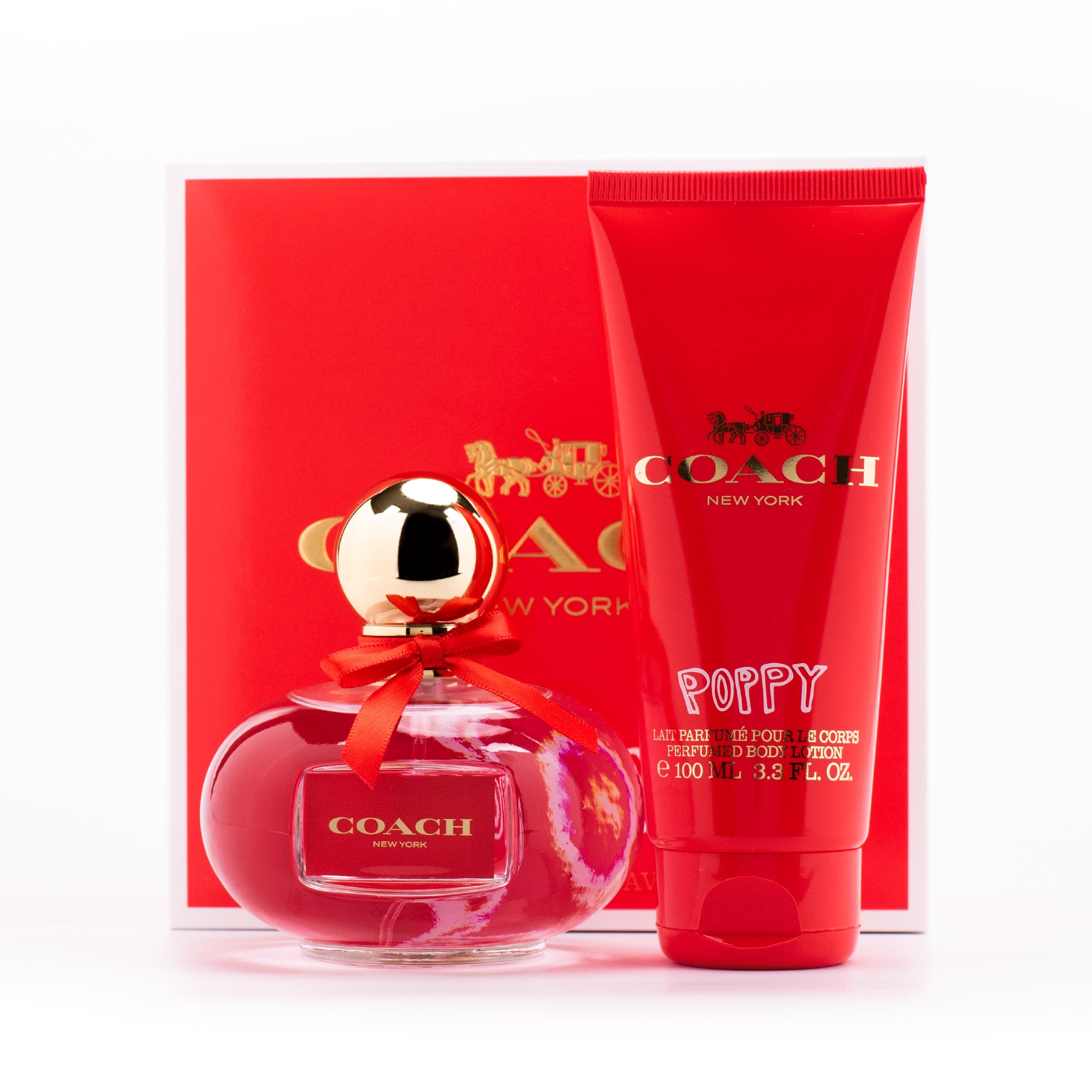 COACH FRAGRANCE SET IN hot POPPY