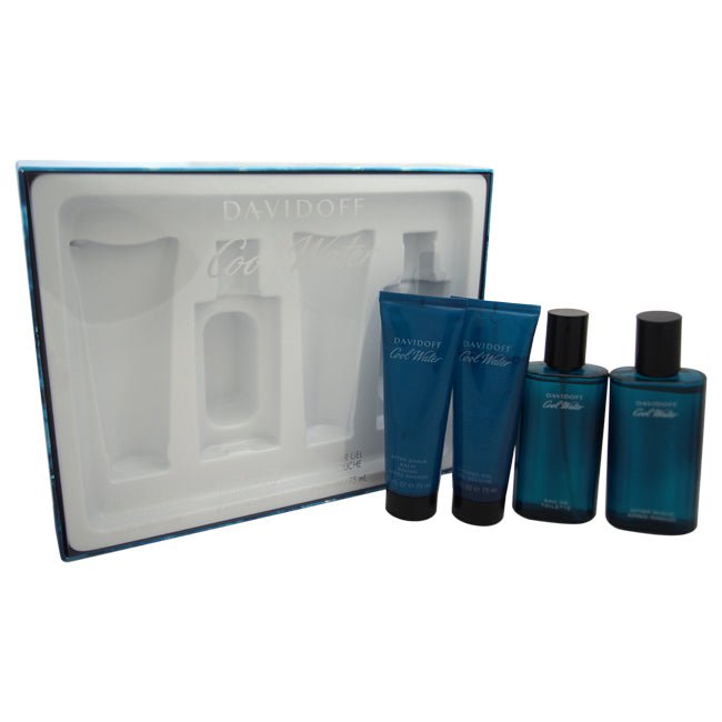 Cool Water by Davidoff for Men - 4 Pc Gift Set – Fragrance Outlet