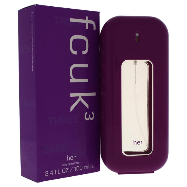 FCUK 3 BY FRENCH CONNECTION UK FOR WOMEN -  Eau De Toilette SPRAY, Product image 1